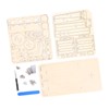 Robot Arm Building Toy Hydraulic Wooden Mechanical Model Tool Set