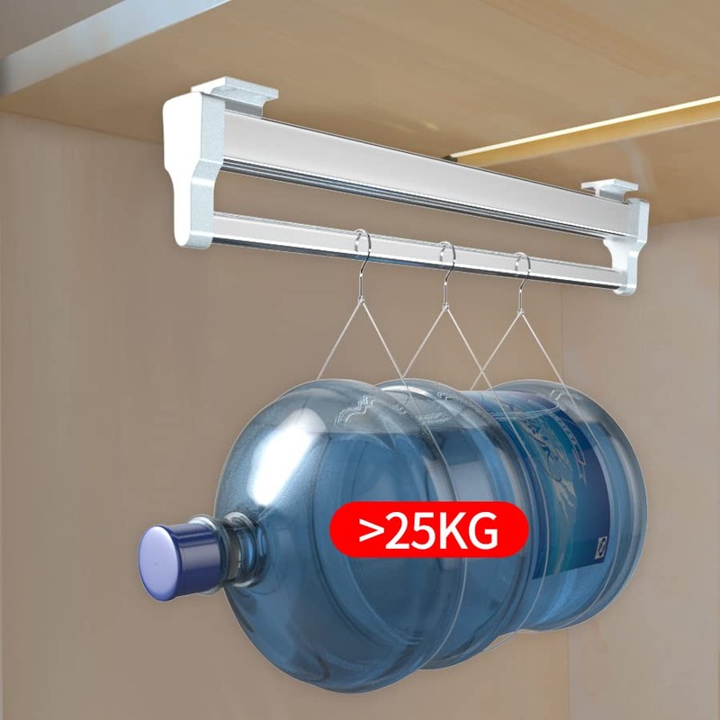 GIVROLDZ Extendable Clothes Rail, 350 mm/13.78 Inches, Multifunctional Trouser Holder