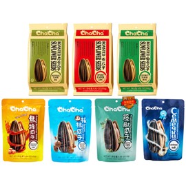 ChaCha Roasted Sunflower Seeds 7 Flavor Variety Pack