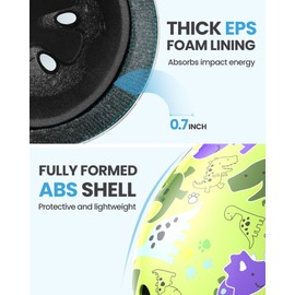 OutdoorMaster Youth & Kids Bike Helmet -Beetles Jr.Adjustable Multi-Sports Skateboard Helmet with Removable Liners for Balance Bike, Toddler Scooter