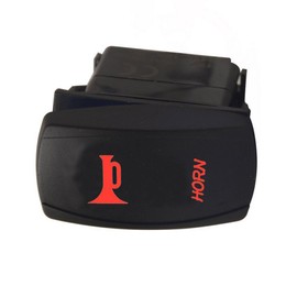 Mintice Car Auto 12V 20A 24V 10A Red LED Light Lamp Rocker Toggle Switch 5Pin Horn Light Momentary
