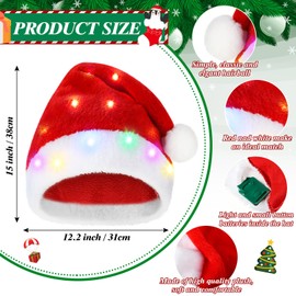 Hillban Women Christmas Elf Costume Set Santa Light up Hat Jingle Bell Necklace Xmas Shoes Socks Tutu Skirt(null)