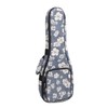 Ukulele Case Backpack Hawaiian Hibiscus Flower Pattern Thickened Ukulele Padded