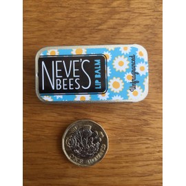 Neve's Bees Beeswax Lip Balm - Unfragranced - 100% Natural - Cute Little Slider Tin - 7g (see pic for size)