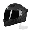 Crown Racing Full Face Motorcycle Helmets Carbon Fiber Pattern Motorbike