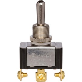 Morris 70280 Heavy Duty Momentary Contact Toggle Switch, SPDT, (On)-Off-(On), Screw Terminals