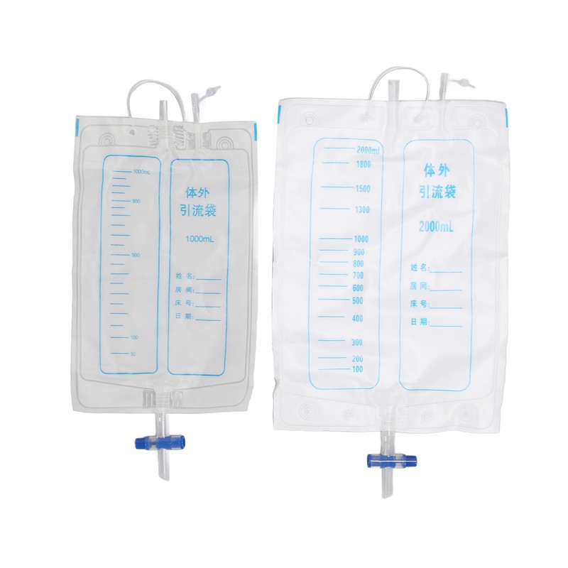 Urine Collector Bag Safe Breathable 1000ml 2000ml Large Capacity Silicone