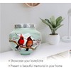 hlc Cardinal Couple Bird Candle Urn - Keepsake Urn for