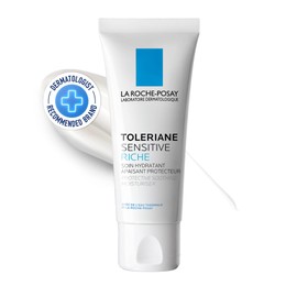 La Roche-Posay La Roche-Posay Face Moisturizer, Toleriane Sensitive Rich Face Cream for Dry Skin with Glycerin and Ceramides, Suitable for Sensitive Skin, 40 ML
