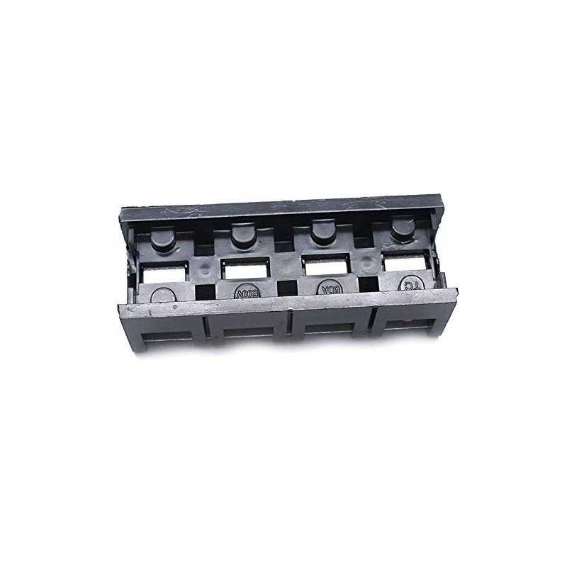 Sscon 2pcs Terminal Block 4 Position 600V 60A Dual Row