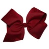 WD2U Girls Large 6" Grosgrain Knotted Hair Bow French Clip