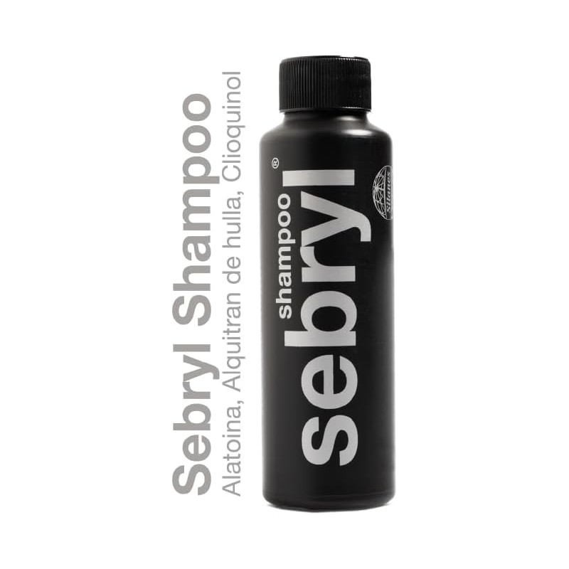 SEBRYL - Shampoo Anticaspa Dermatológico, con Alquitrán de Hulla, Ciloquinol