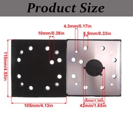 1/4 Sheet Sander Pad Backing Plate Replacement Base Compatible with DW151284-00 151284-00SV