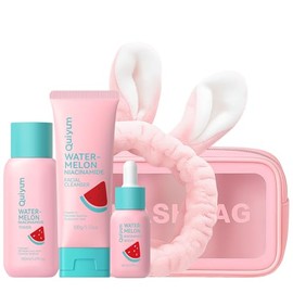 QUIYUM Set De Cuidado Facial De Sanda, Set De Regalo De Belleza Para El Cuidado De La Piel, Productos Faciales Frutales Para El Cuidado De La Piel,...