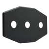 Westbrass Three-Hole Remodel Plate, Matte Black, D505-62