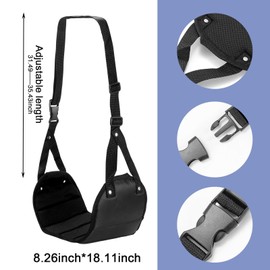 GWAWG Aeroplane Footrest Foot Hammock Foot Hammock Aeroplane Travel Accessories Foldable with a Storage Bag Provides Relaxation and Comfortable for Long Flights