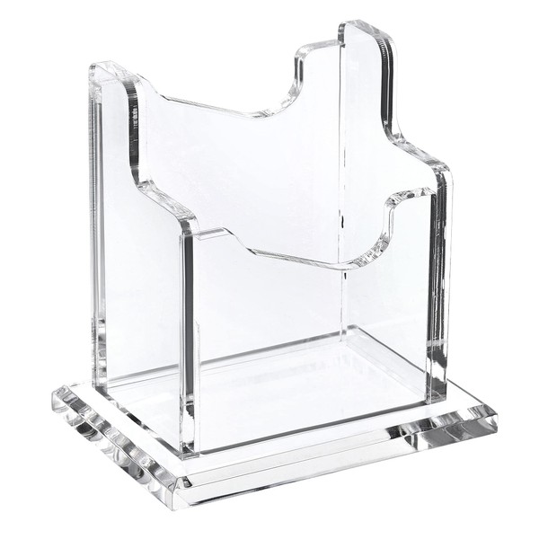 PATIKIL Business Card Holder, Acrylic Vertical 1 Slot Desktop Name