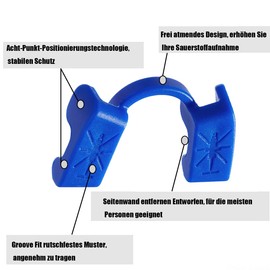 Powerlifting Mouth Guard for Sports and Fitness, Strength Training, Sports Mouth Guard for Weightlifting, Free for Talking and Drinking Water, Suitable for Sports without Contact, Lower Jaw (Pack of