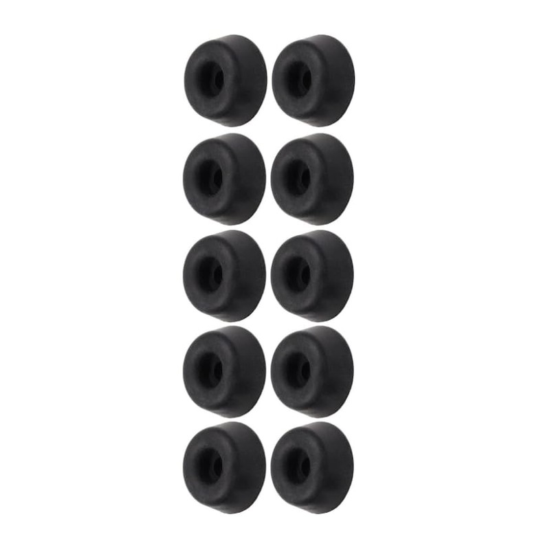 10 x White Rubber Toilet Seat 19mm Buffer Pads -