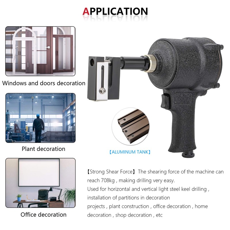 NEWTRY 5mm Industrial Air Hole Puncher Pneumatic Hole Opener Punch