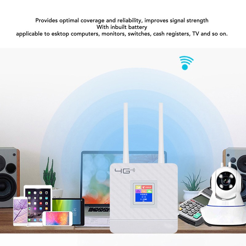 4G WiFi Router 300M CAT4 32 Standard SIM Slot Inbuilt