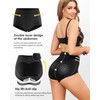 LEVAO Women Tummy Control Underwear Black, High Waisted Seamless Panties