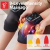 LEERCON Knee Massager with Heating,Cordless Electric Massage Knee Brace,Adjustable Knee,Shoulder,Elbow