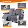VANSOFY Loveseat Recliner Cover with Console 100% Waterproof Sofa Slipcovers