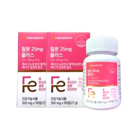 Daewoong Life Science Iron 25mg Plus 90 tablets (2) / 대웅생명과학 철분 25mg 플러스 90정 2개