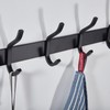 MEIJO Stainless Steel Coat Hook, Wall Coat Hook with 4