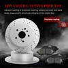 YXPCARS Ceramic Rear Brakes Pad and Rotors Drilled Slotted Solid