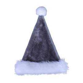 LKQBBSZ Christmas Hat Santa Claus Hats Thicken Xmas Holiday Hat Women Men for Christmas New Year Festive Party Supplies (Gray-Adult)
