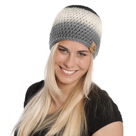 myboshi Ikoma Hat Crochet Set Including No. 1 Wool, Needle and Instructions, Hat Crochet Pack, 30% Merino Wool Grey with Crochet Hook