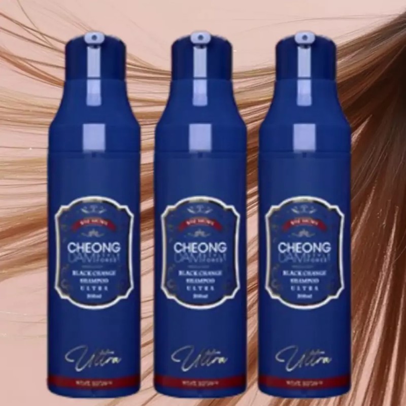 Cheongdam Style 청담스타일 울트라 염색샴푸 최신상 포레스트 와인갈색 3통 Cheongdam