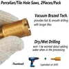 1-1/2 Inch Dry Tile Hole Saws Set 2Pcs 38mm Diamond
