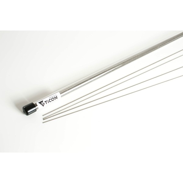 Ticon Industries - CP1 (Grade 1) Titanium Welding Filler Rod 39” Length - 1mm/.039" (1/4lb)