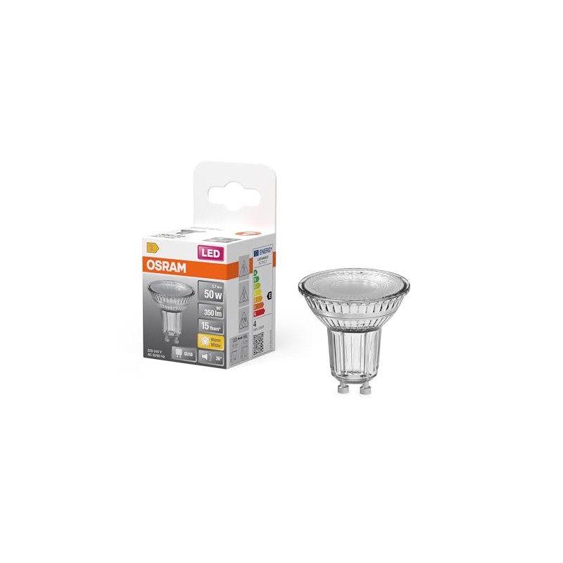 OSRAM LED Star PAR16 Reflector 2700K Warm White 3.7W GU10