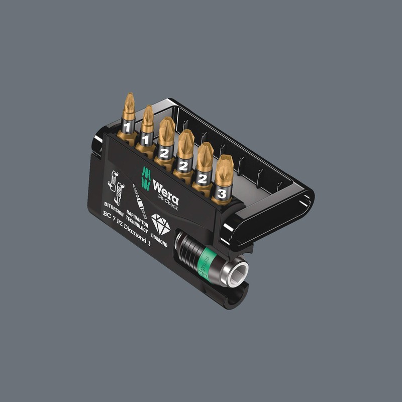 Wera 05057412001 Bit-Check PZ"Diamond 1" (7 Piece)