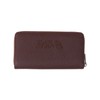 Gotcha 251G8200 Logo Embroidered Long Wallet, dark brown