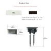 WinZo BT079GR Toilet Rectangular Push Button Universal for Dual Flush
