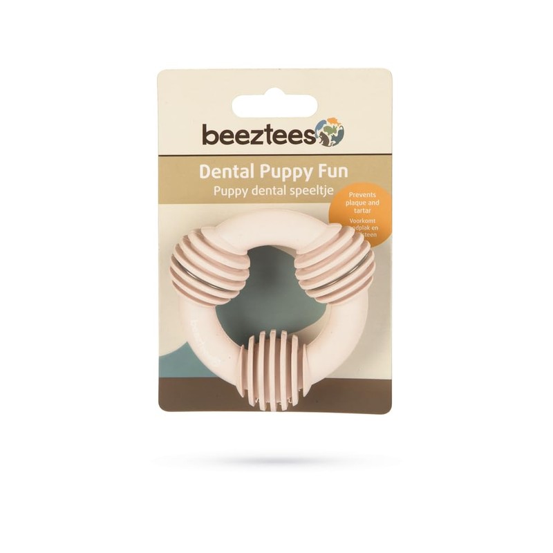Beeztees Puppy Rubber Dental Ring Pink 8cm