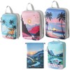 Compression Packing Cubes,5 Pcs Travel Packing Cubes Set,Lumobrilla Travel Organisers