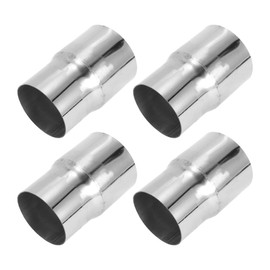 Motoforti 3.15" OD to 3.5" OD Mandrel Exhaust Pipe Adapter Concentric Reducer Car Exhaust Pipe Tubing Piping Adapter 5inch/127mm Length T304 Stainless Steel Silver Tone 4 Pcs