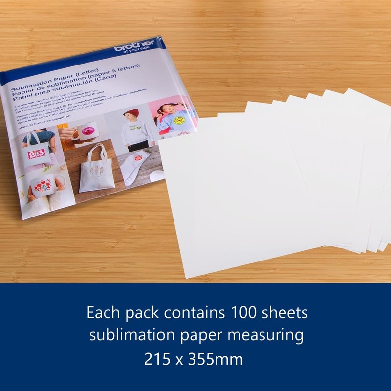 Brother Genuine Sublimation Paper (100 Sheets) White