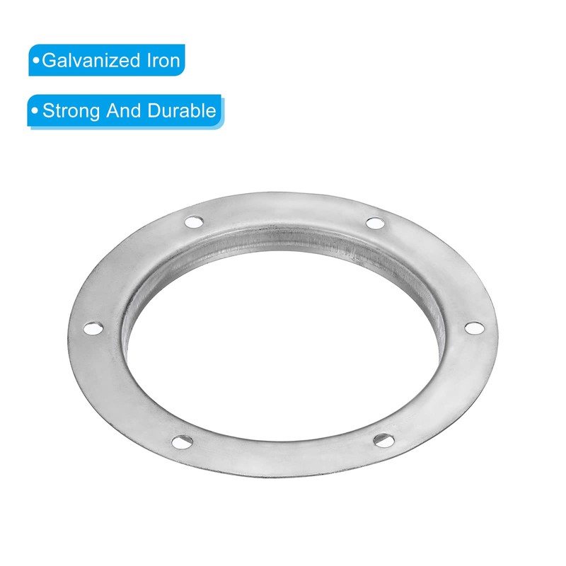 PATIKIL 6" Duct Connector Flange, Straight Pipe Exhaust Flange Stainless