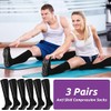 3 Pairs Zipper Compression Socks Non Slip Grip for Men