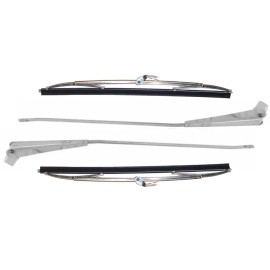 Counterpart 60-66 Chevy/GMC Pickup Truck LH & RH Windshield Wiper Arms & Blade Set
