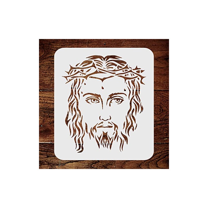 Jesus Stencil, 25.4 x 29.21 cm (M) - Christian Catholic