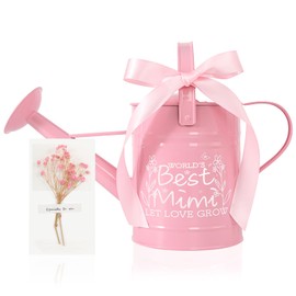 LZPTYYSN Mimi Gifts, Mimi Gifts for Grandma, Gardening Gifts for Women, Best Mimi Gifts, Gifts for Mimi from Grandkids,Metal Watering Can for Indoor Plants,1/2 Gallon, Pink