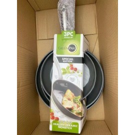 Green Pan Inc The Original GreenPan Special Edition 3 PC Frypan Set - 8"+9.5"+11" MSRP $129.99